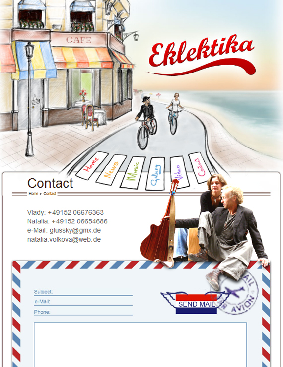 Дизайн сайта Eklektika